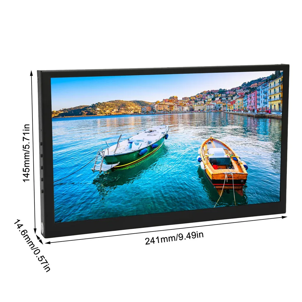 Monitor Touch 10.1 HD per Raspberry Pi 4 e Windows - Schermo HDMI 1024x600 - 8