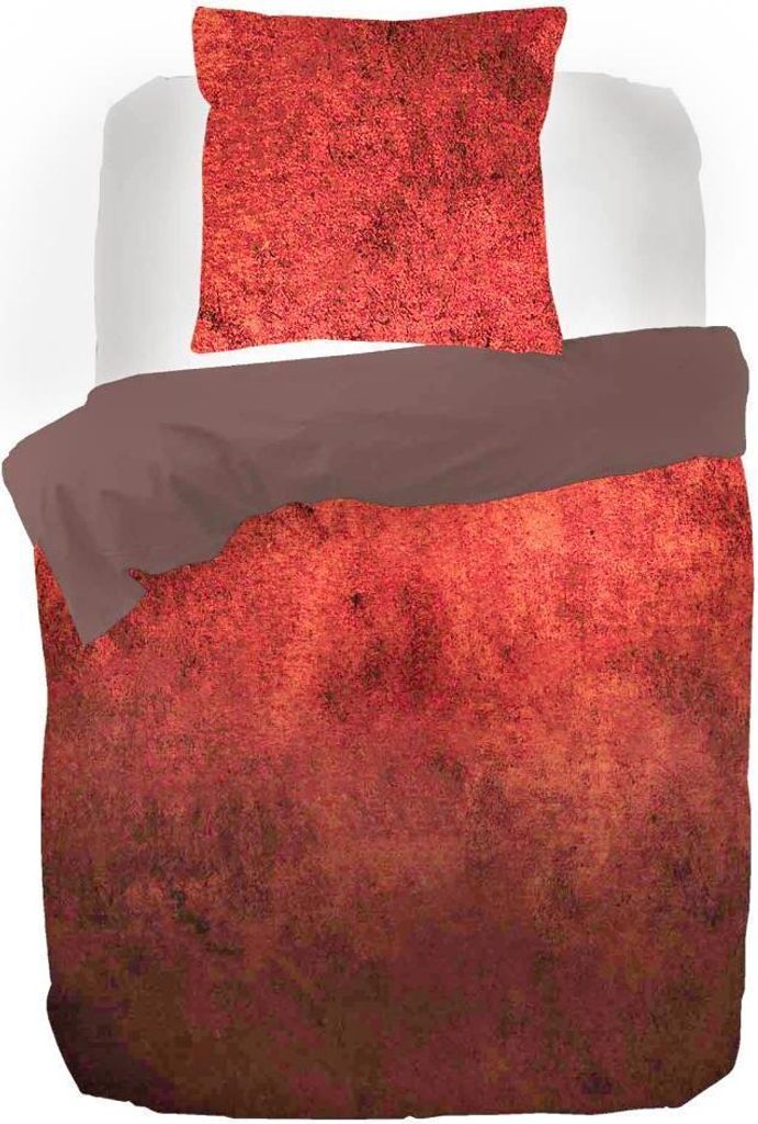 Kayori Chai Baumwolle-Satin Bettwäsche-Garnitur Farbe Rot Größe 135x200 + 80x80 cm
