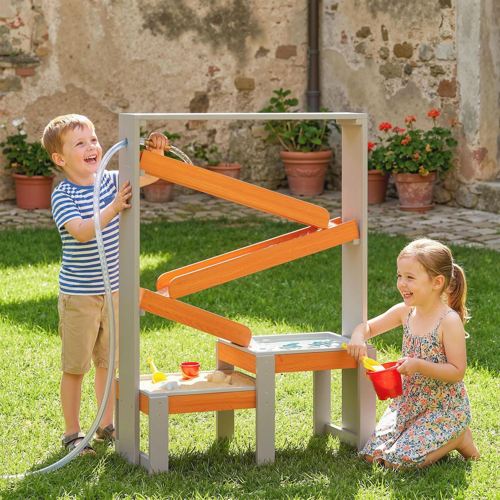 Sand-Wasserspieltisch aus Holz, Matschtisch, Produktbild 