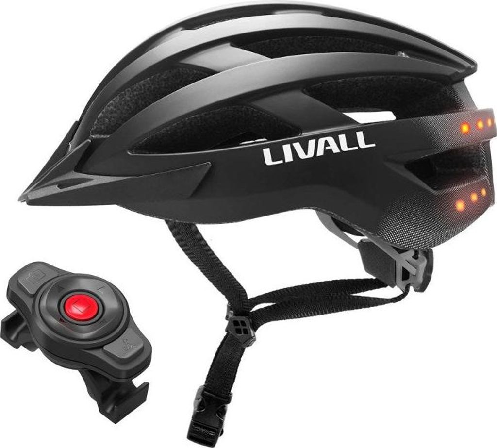 Bluetooth MTB Bike Helmet 58-62cm LED/SOS/Intercom black
