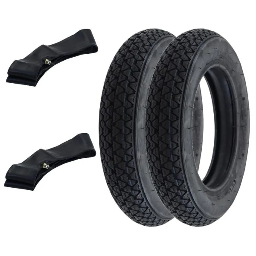 Pack 2 Pneus 3.00-10 VeeRubber VRM054 Idéal pour Rénovation de Scooter