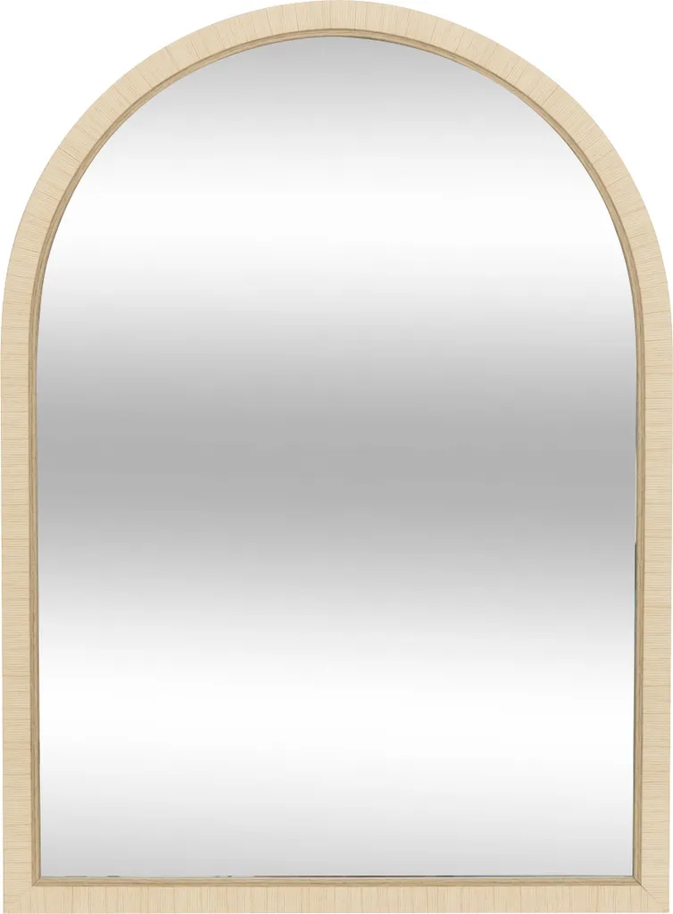 Miroir décoratif mural THÉA beige 55x75 cm - Grand miroir de salon