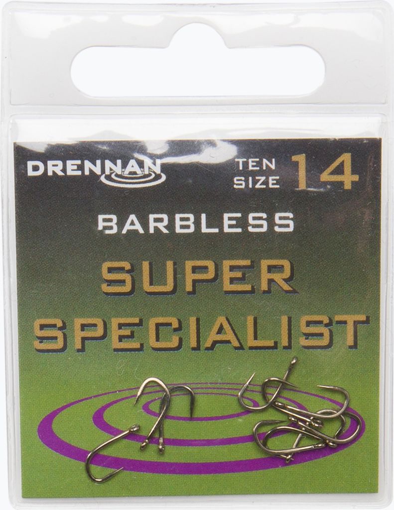 Drennan Super Specialist Barbless Silberhaken HESU014