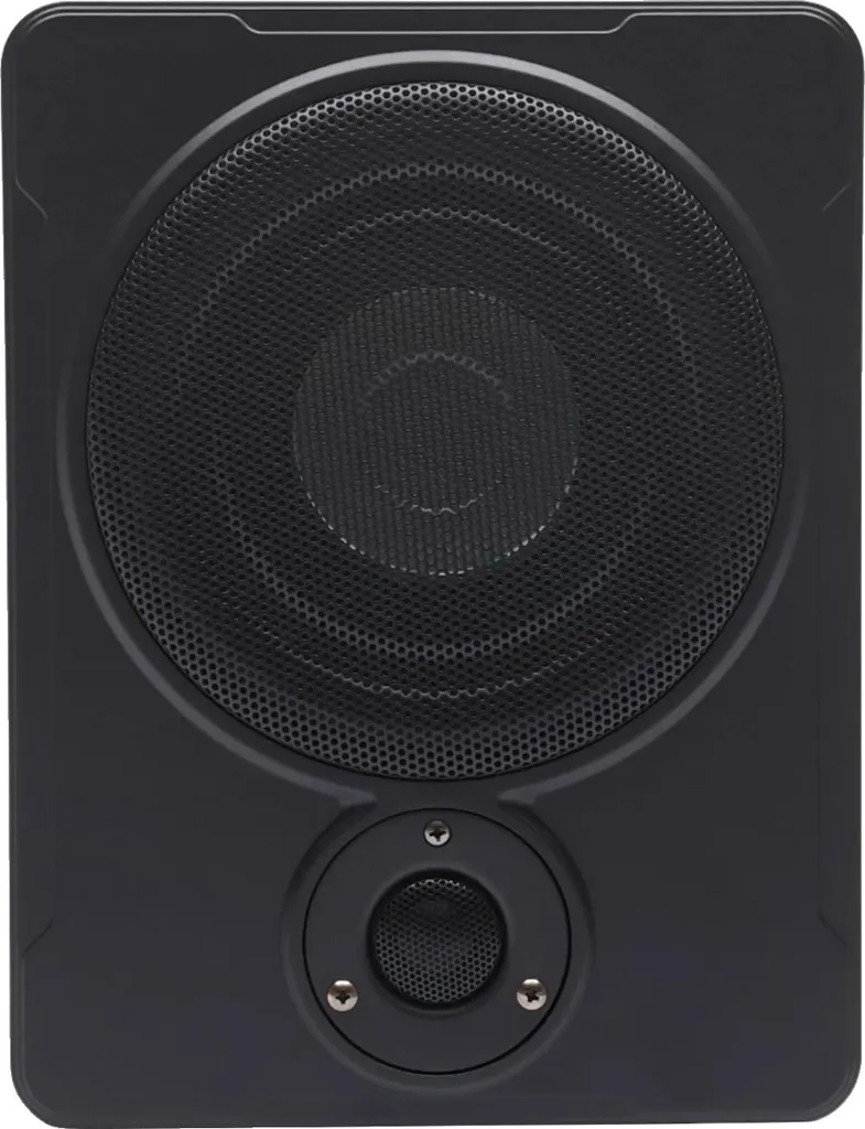 Caisson de basses actif voiture noir gain de place pour petits coffres