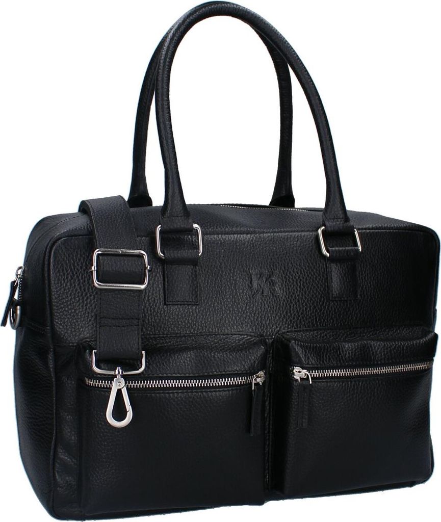 Kidzroom Wickeltasche Leder – Große Baby-Tasche mit Wickelunterlage & viel Stauraum