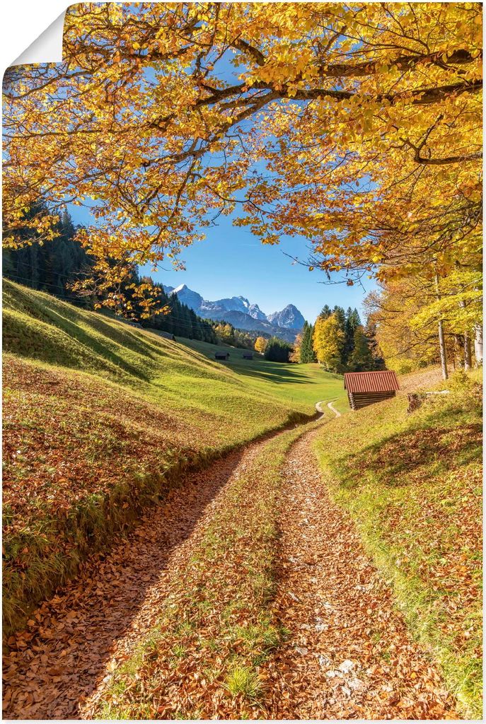 ARTland Poster Herbst in Bayern II Größe: 40x60 cm
