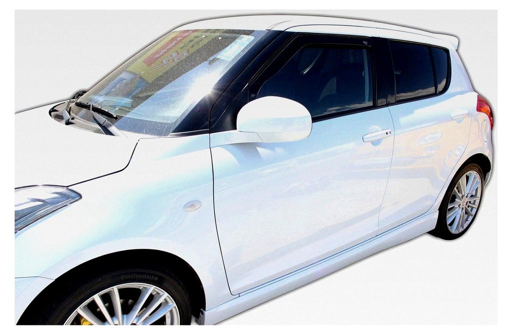 Windabweiser für Suzuki Swift Fließheck 2010-2017, Heko Regenabweiser, Getönt, 2-teilig, Vorne, Aerodynamisch