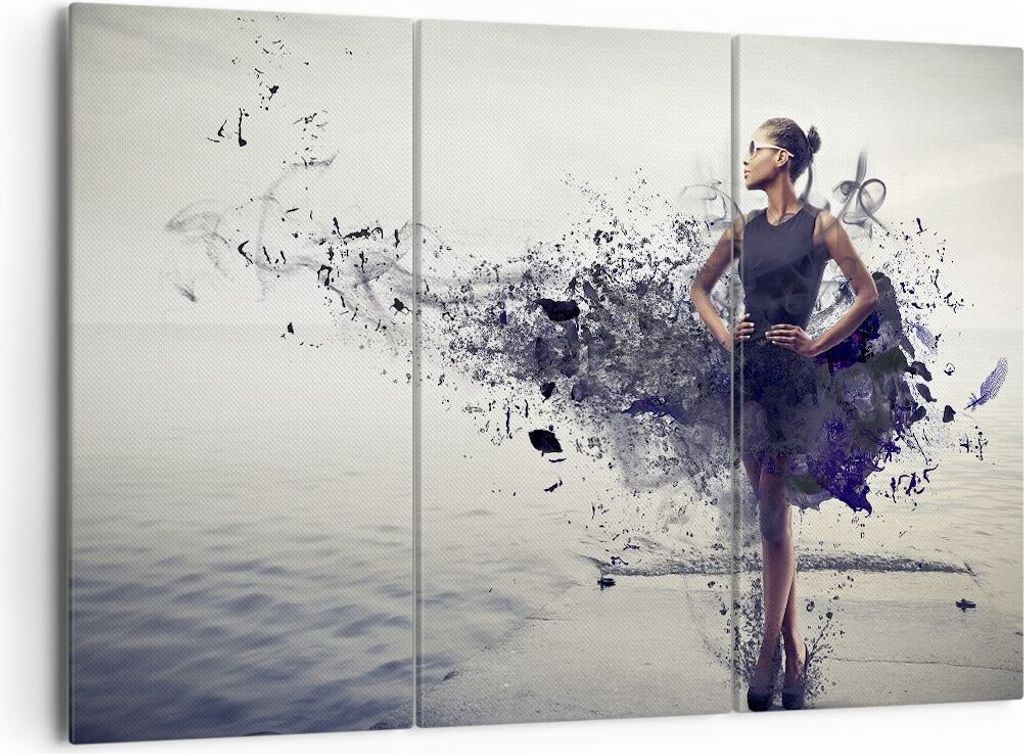 Bild auf Leinwand - Leinwandbild - Afrika modell schönheit komposition - 165x110cm - Wand Bild - Wanddeko - Leinwanddruck - Bilder - Kunstdruck - ...