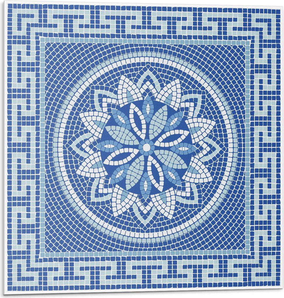 Mosaik-Blumenmuster-Design – Selbstklebend – Wandverkleidung – Wandpaneel – Wanddeko – Dekorative Wandpaneele – 3D Wandpaneele – Wand...