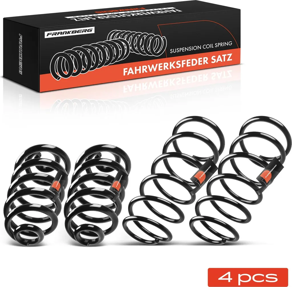 Frankberg 4x Ressorts de Suspension Avant et Arrière pour Opel Omega A