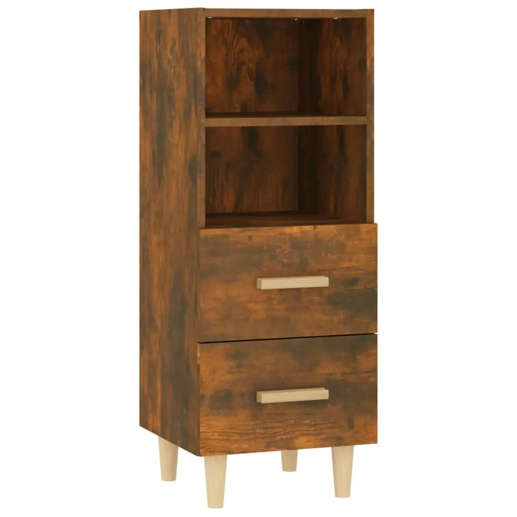 Credenza SYFAX Rovere Fumo 34x90 cm | Arredo Minimalista in Multistrato