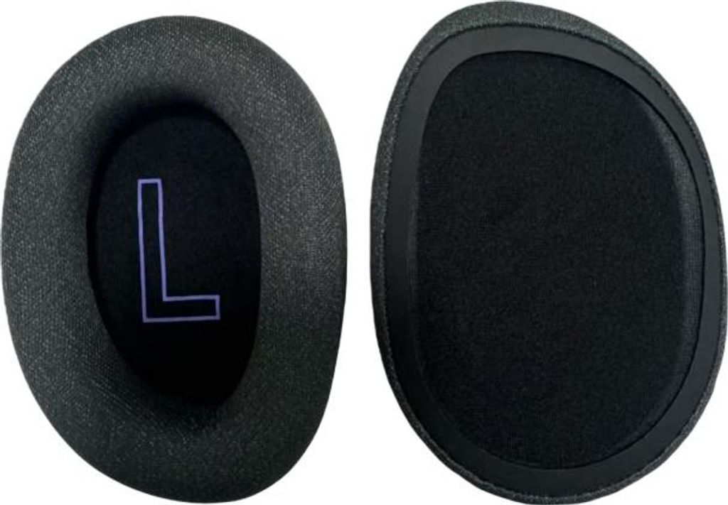 INF Ersatz Ohrpolster Stoff für Logitech G G522 Kopfhörer - 2er Pack Dunkelgrau