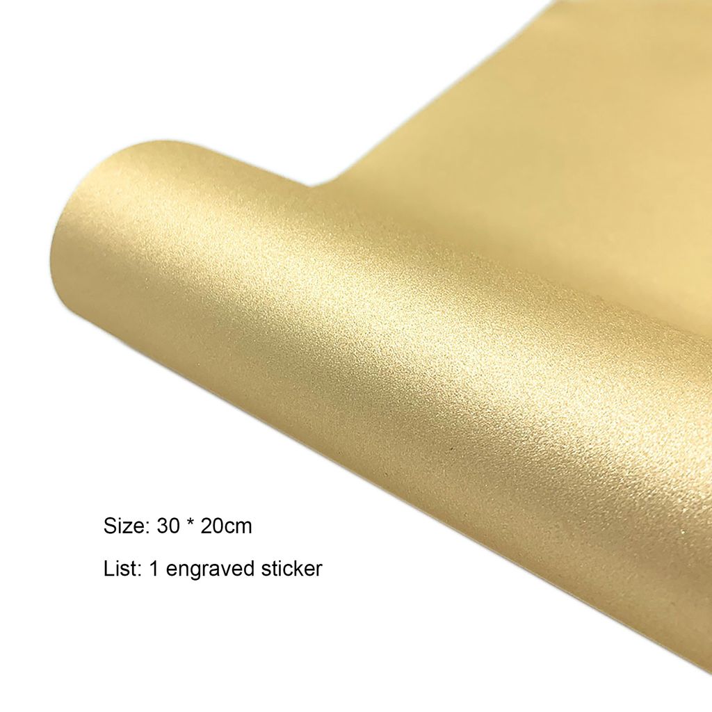 1 Roll Thermaltransferfilm Glitzer selbstklebender PVC Exquisites Klebstoff-Vinylblätter für DIY-Golden