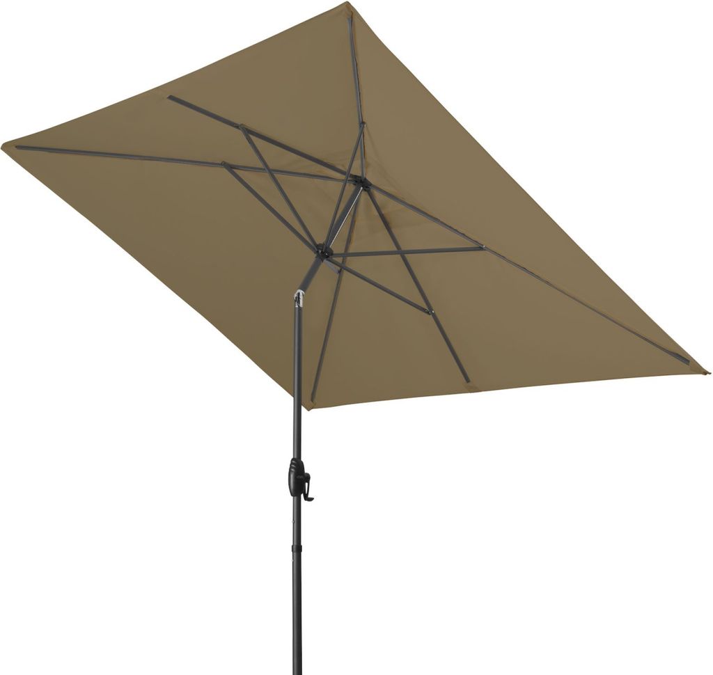 Doppler Basic Lift Neo 250 x 200 cm Sonnenschirm 4 Farben Mittelmastschirm 485444 846 Greige