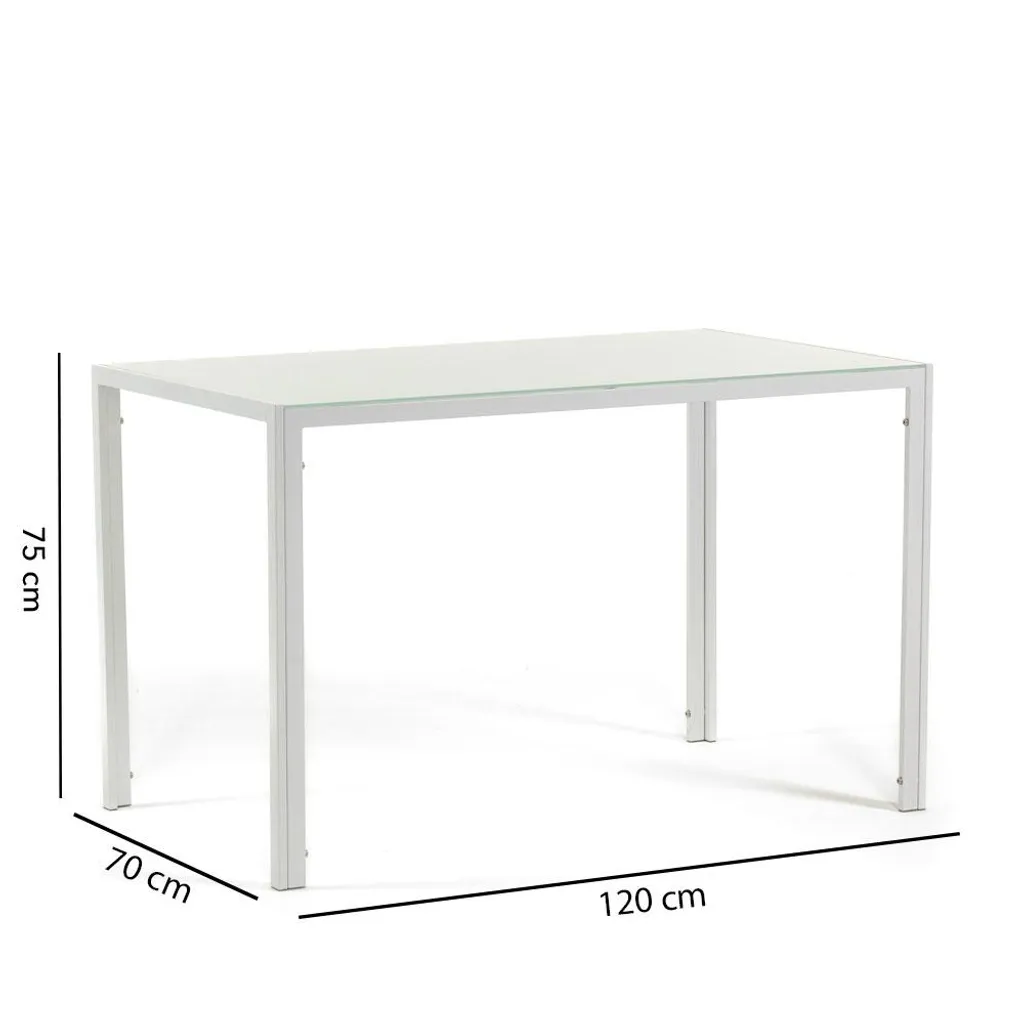 Table de cuisine compacte 120 cm pour petit espace et studio