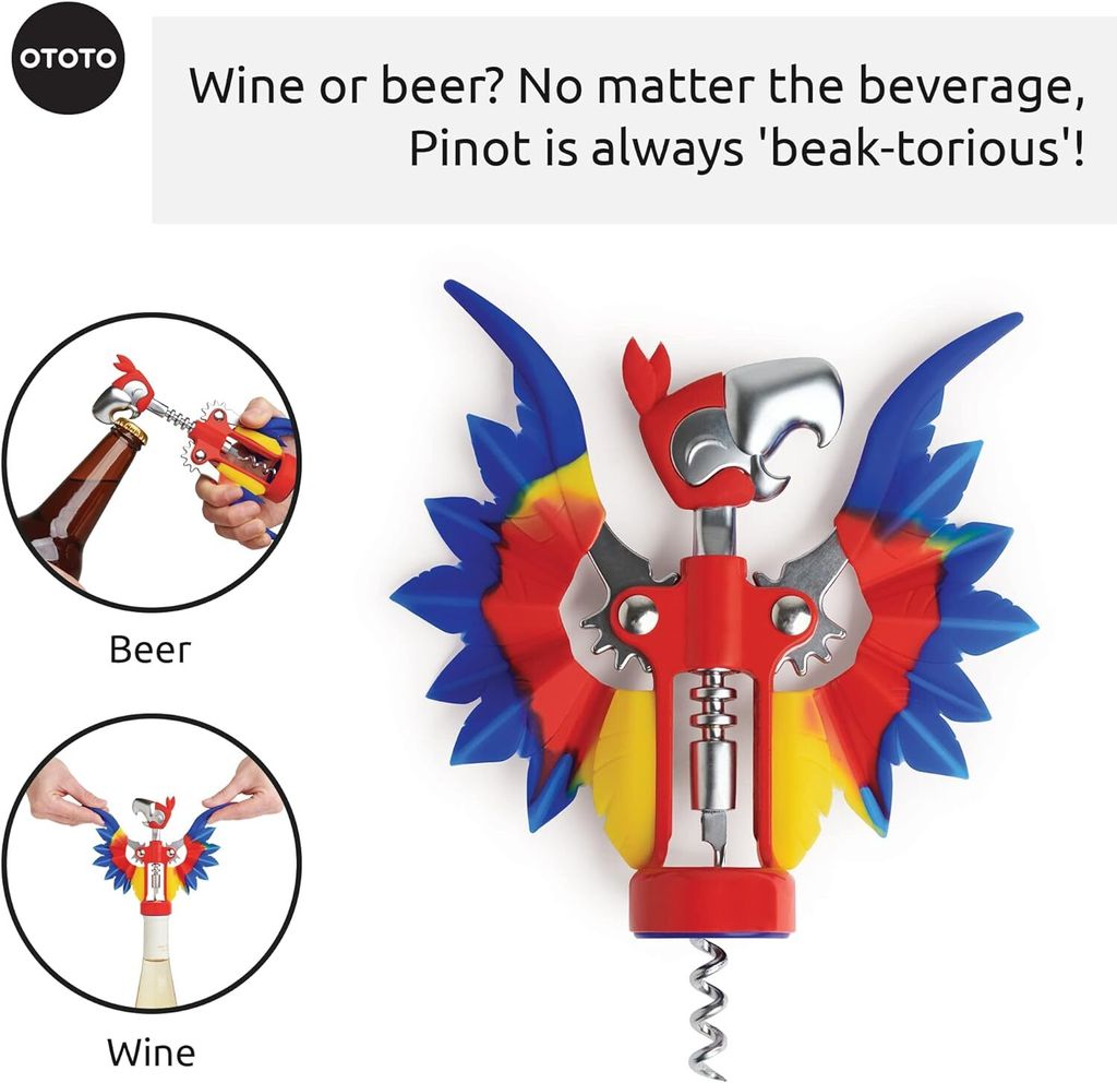 Pinot Weinflaschenöffner - Weinöffner Flügel Korkenzieher Produktbild 4