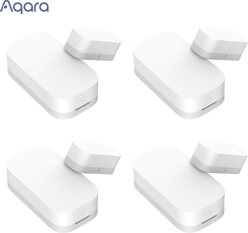 Aqara Tür-/Fensterkontakt T1, 4 Stück Weiß, Smart Home Tür- Produktbild