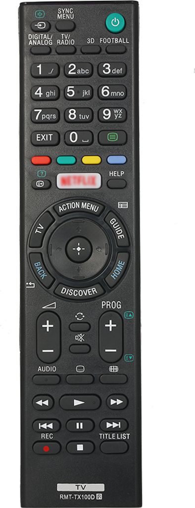 Intelligente Ersatzfernbedienung fš¹r SONY TV TV-Fernbedienung in tragbarer Gr??e Einfach, schwarz zu greifen