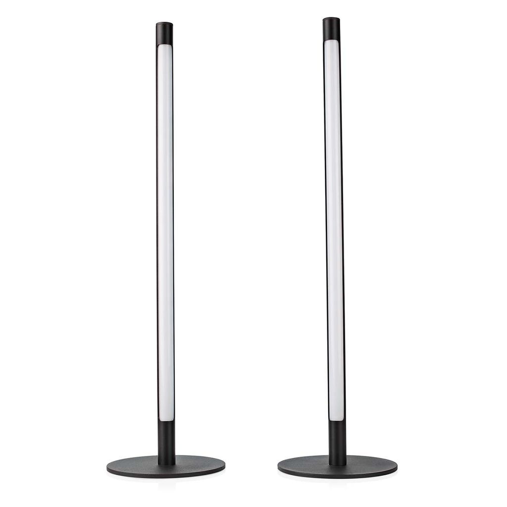 Nedis SmartLife Stimmungslicht - Wi-Fi - Tube - 600 lm - RGBIC / Warm bis kühlen weiß - 2700 - 6500 K - 36 W - Metall - 2 Stück