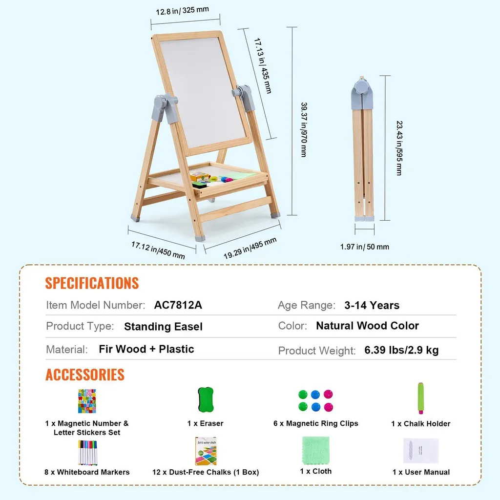 Table d'architecte réglable et kit d'accessoires de dessin - Série Pro