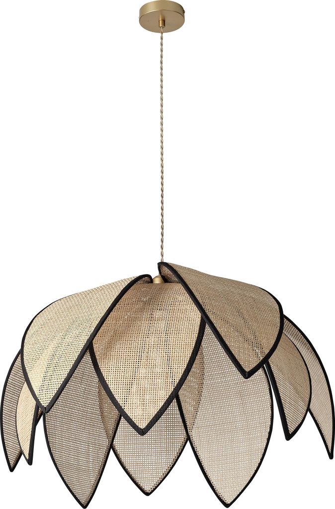 Decor Rattan Lotus Lampa wisząca 670 E27 brązowy Zdjęcie produktu 