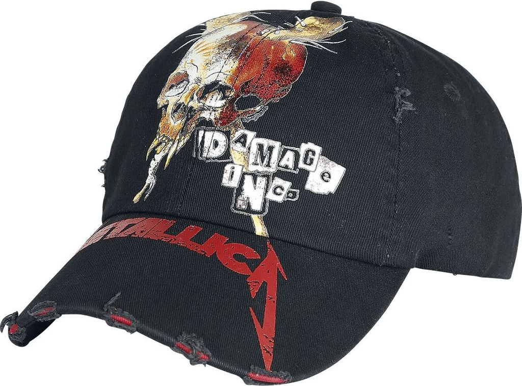 Metallica Cap Uni Distressed schwarz Standard Produktbild 