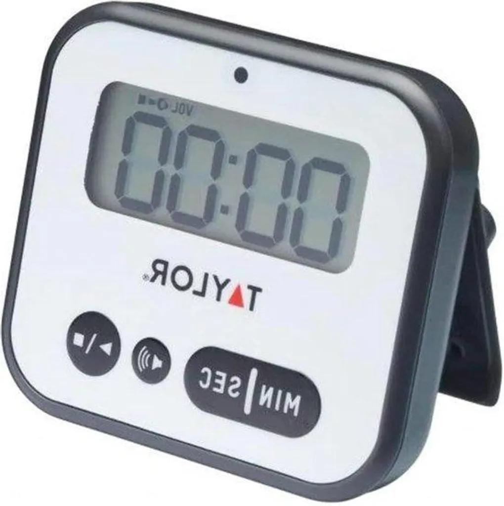 Minuteur de Cuisine Digital pour Cuisson Précise - Grand Format Noir Blanc