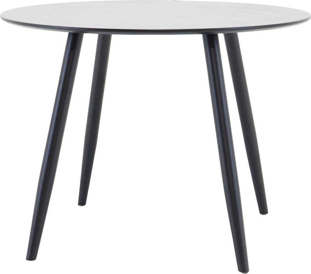 FURNLUX Esstisch Plaza Schwarz 100cm / Hauptfarbe: Schwarz Produktbild 
