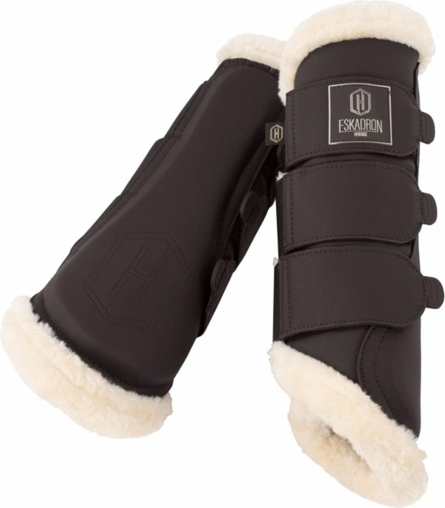 Eskadron Gamaschen FAUX LEATHER FF black truffle Heritage Produktbild 