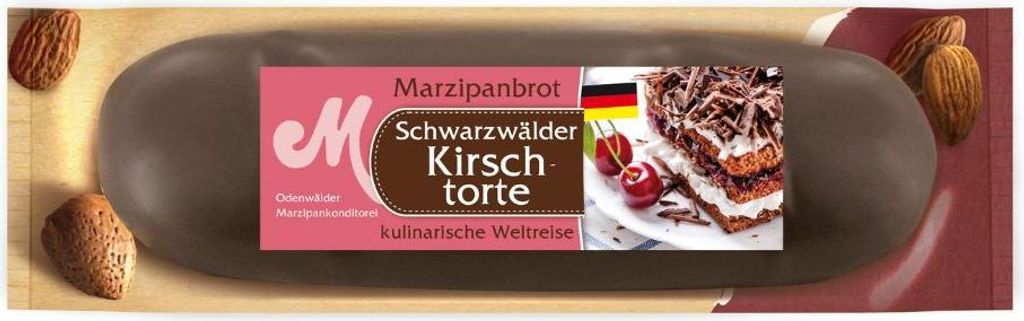 Odenwälder Marzipan Brot Schwarzwälder Kirsch mit Produktbild 
