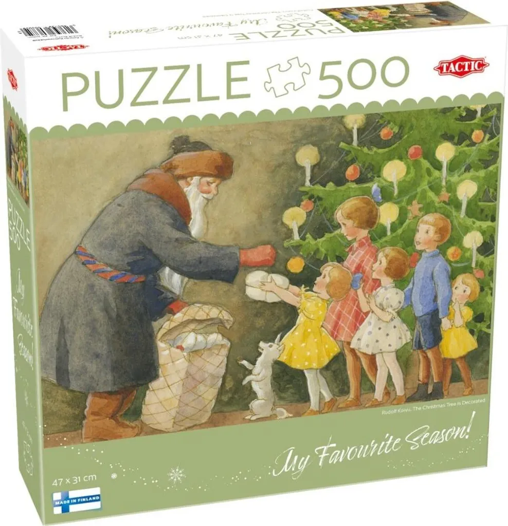 Puzzle 500 pièces Sapin de Noël décoré - Détente garantie sans écrans