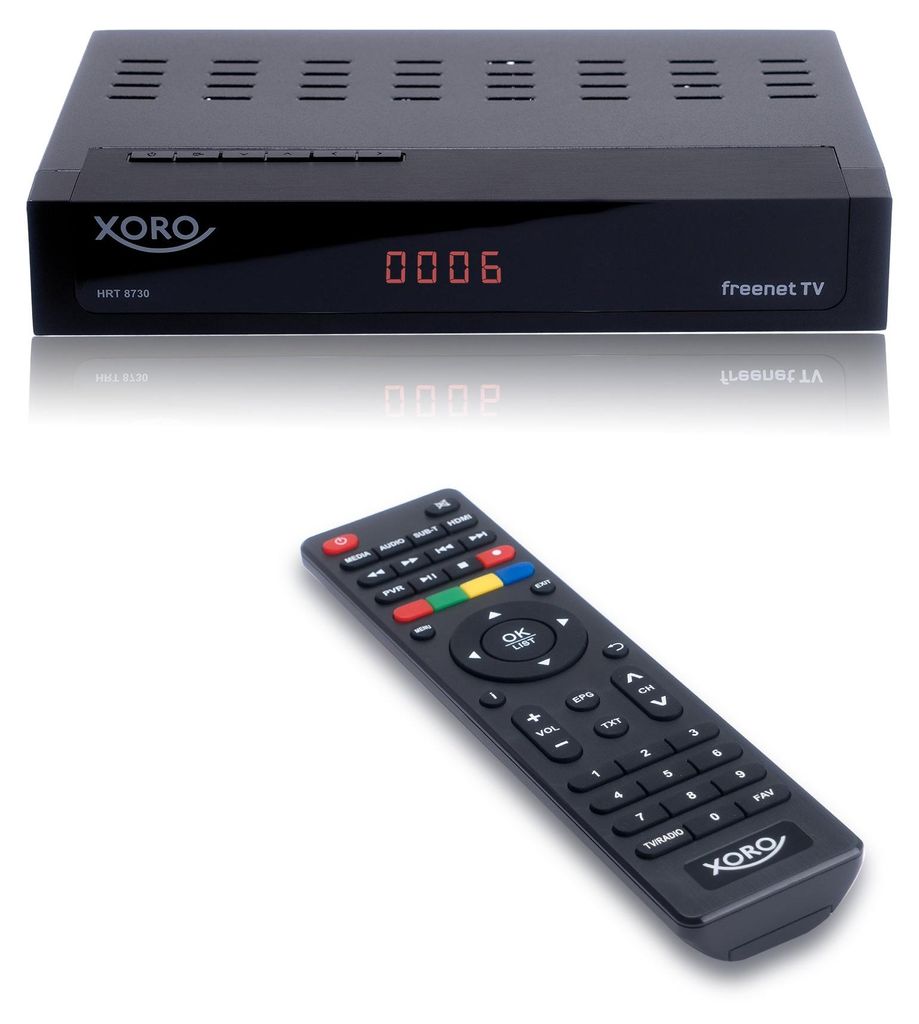 Xoro SAT100784 Xoro HRT 8730, HD DVB-T2/C HD Receiver, Immagine del prodotto 