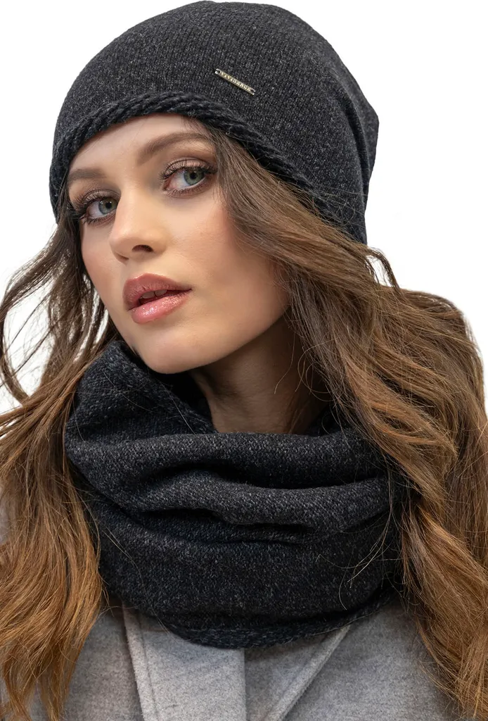 Sciarpa Elegante Vivisence Donna Melange | Black Winter Scarf