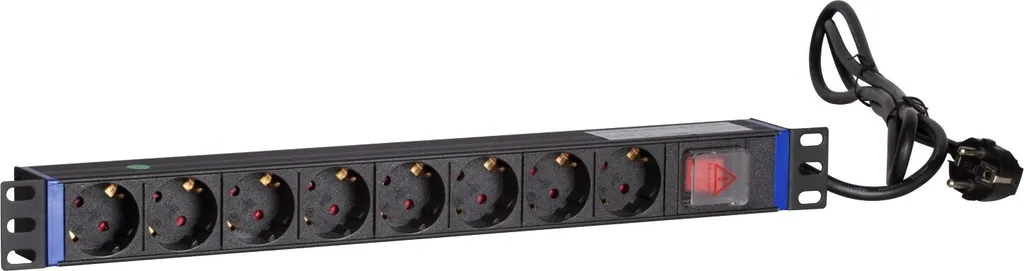 Multipresa Rack 19 DS-IT - 8 Prese Schuko e Interruttore di Sicurezza