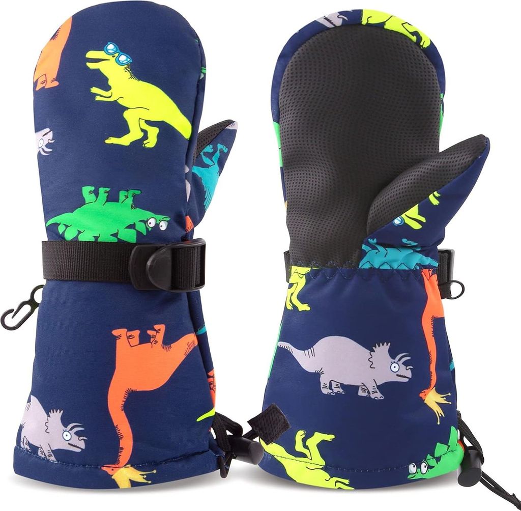 Winterhandschuhe für Kinder, Handschuhe, atmungsaktiv, warm, für Outdoor-Skifahren, für Babys, Jungen und Mädchen, von 2 bis 4 Jahren