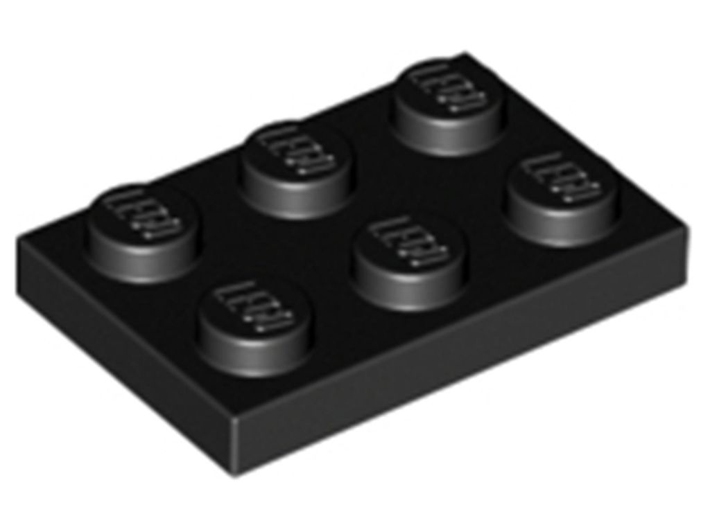 Lego® 2x3 desky 3021 - 1 kus černá Obrázek produktu 