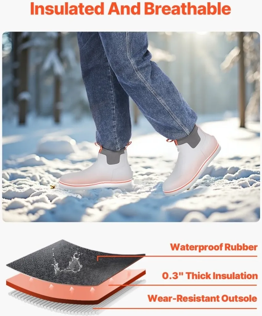 Bottes de pluie professionnelles avec semelle crantée anti-dérapante - 4