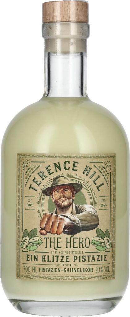 Terence Hill THE HERO EIN KLITZE PISTAZIE Sahne Likör 20% Produktbild 