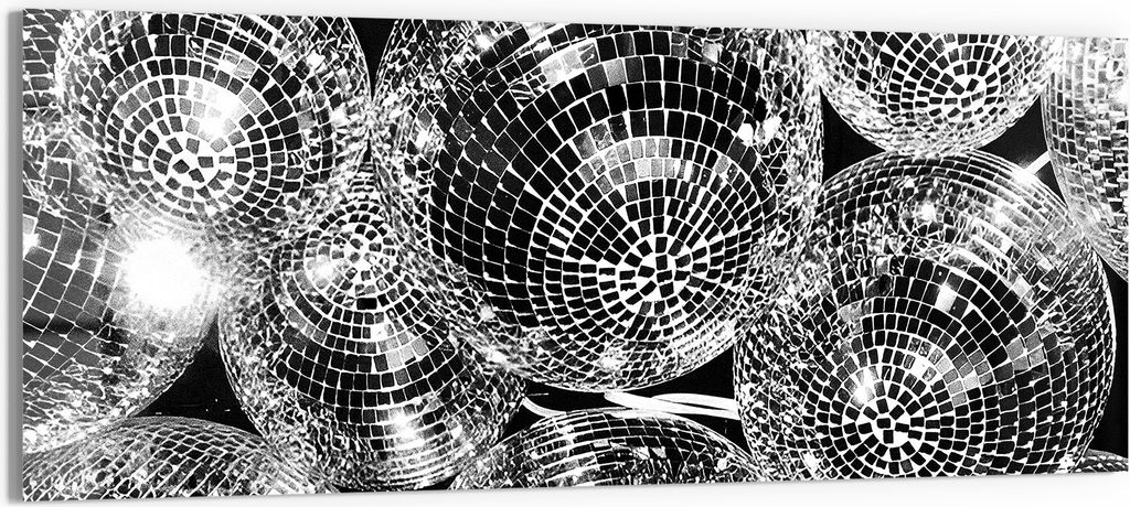 DEQORI Glasbild Acryl 125x50 cm 'Glanz der Nacht' Wandbild Bild modern Deko