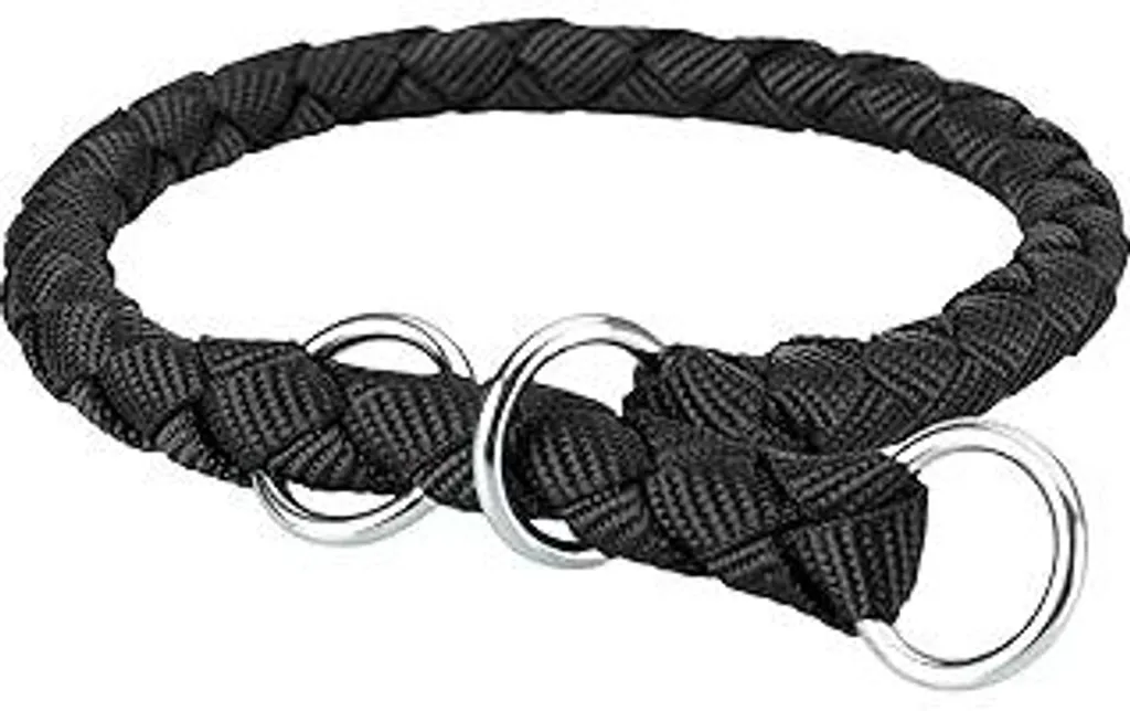Trixie Collare Cavo Zug-Stopp M 39-45cm Nero - Sicurezza per Cani Medi