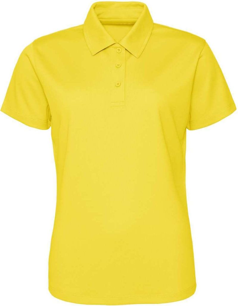 Just Cool JC045 | Girlie Cool Damen Poloshirt - nach WRAP - Farbe: Sun Yellow - Größe: XL