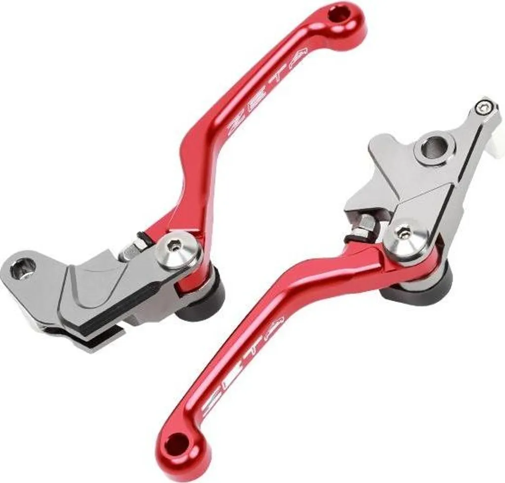 Levier de Frein et Embrayage Moto Zeta Racing ZE44-5013 Rouge