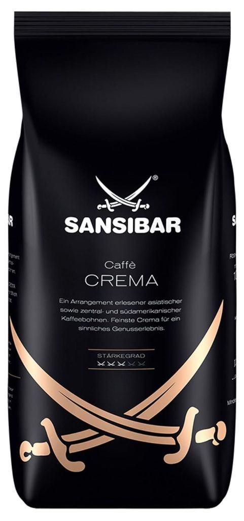 Kaffee CAFFÈ CREMA von Sansibar, 1000g Bohnen Produktbild 