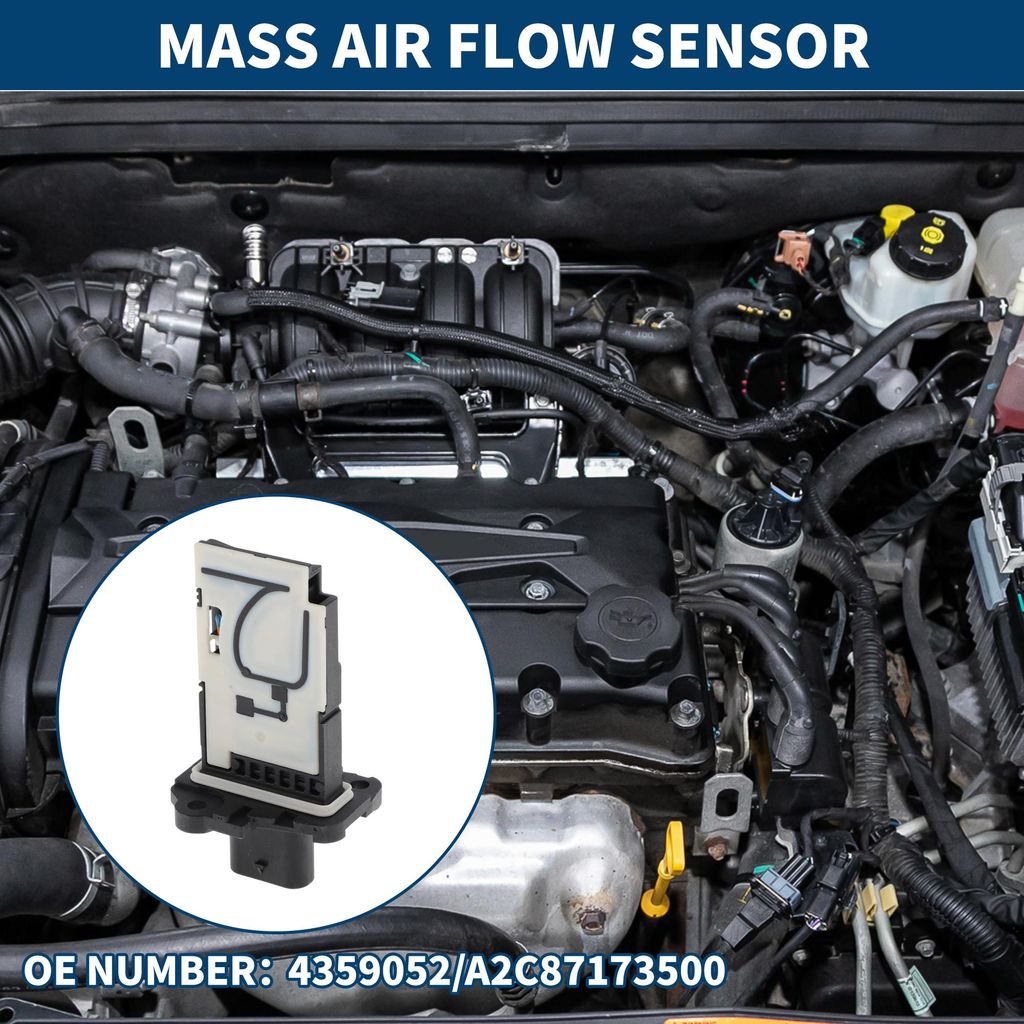 Massenluftmesser Sensor Nr. 4359052 MAF Luftmengenmesser für Toyota Prado 2010-2018 Kunststoff Metall 1 Stück