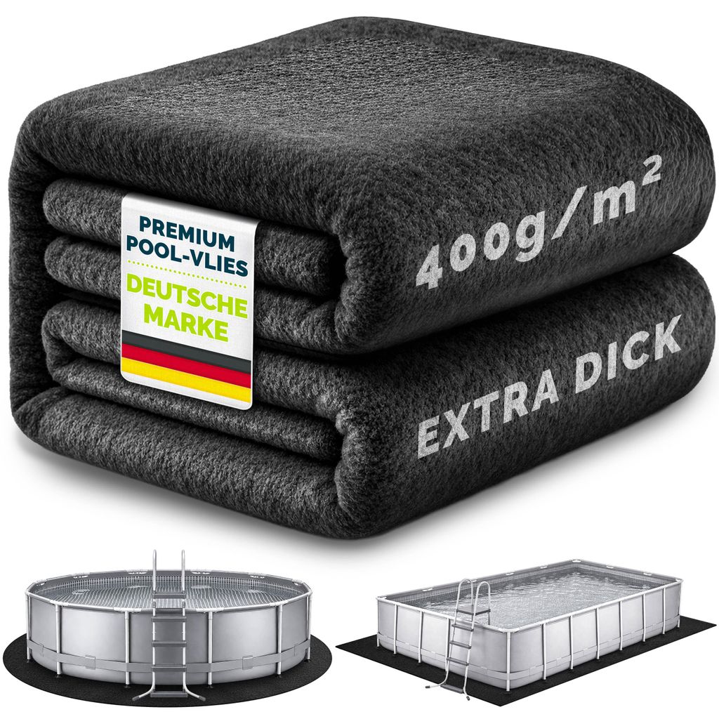 tillvex® Premium Pool Unterlage Rund 580 cm - 400g/m² | Bis Produktbild  KI-generiertes Bild