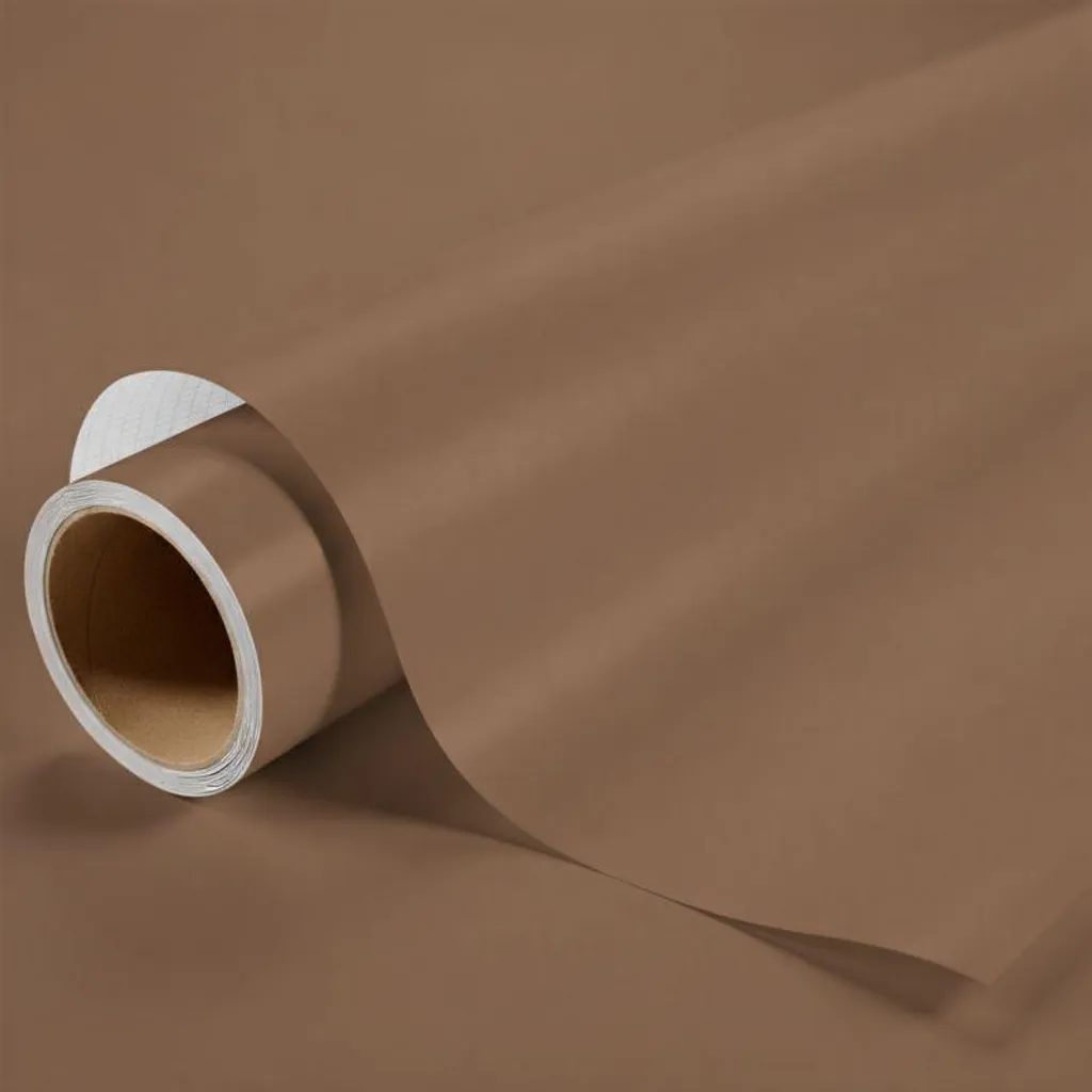 Film adhésif covering marron satiné - Revêtement thermoformable 2 m
