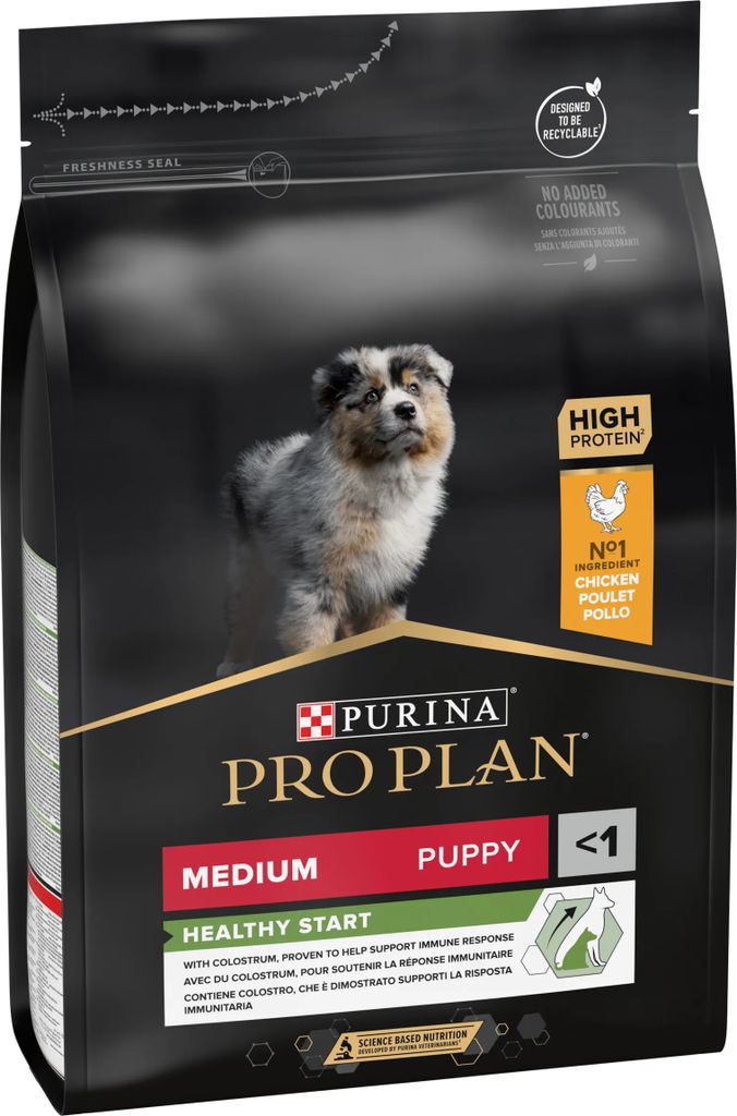 Purina PRO PLAN Medium Puppy, Welpe, Mittelgroß (11-25 kg), Huhn, 3 kg