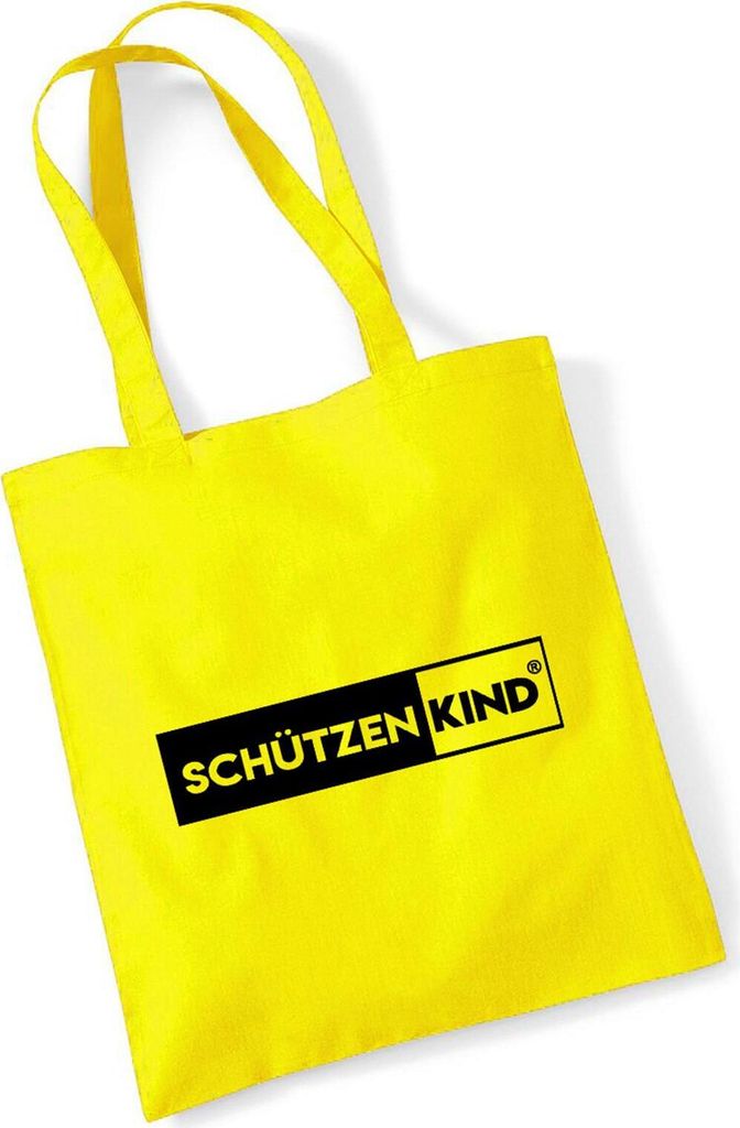 Hellweg Druckerei Baumwolltasche Schützenkind Modern Geschenk Stofftasche Yellow 10 Liter Baumwolle Schützenkind Modern Souvenir
