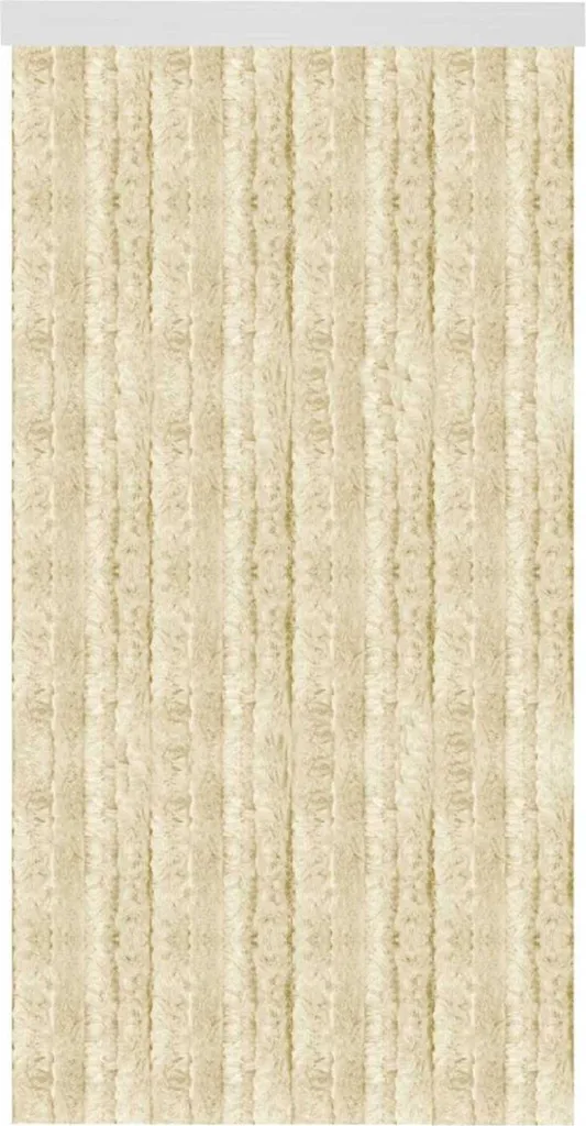 Tenda morbida 80x185 cm in tinta unita a righe beige, molti colori