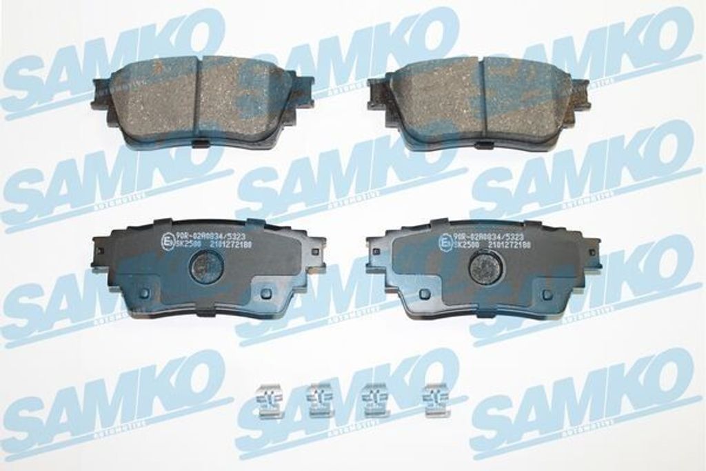 SAMKO Bremsbeläge Satz Hinten Bremsklötze für MITSUBISHI OUTLANDER III (GGW, GFW, ZJ) 5SP2180